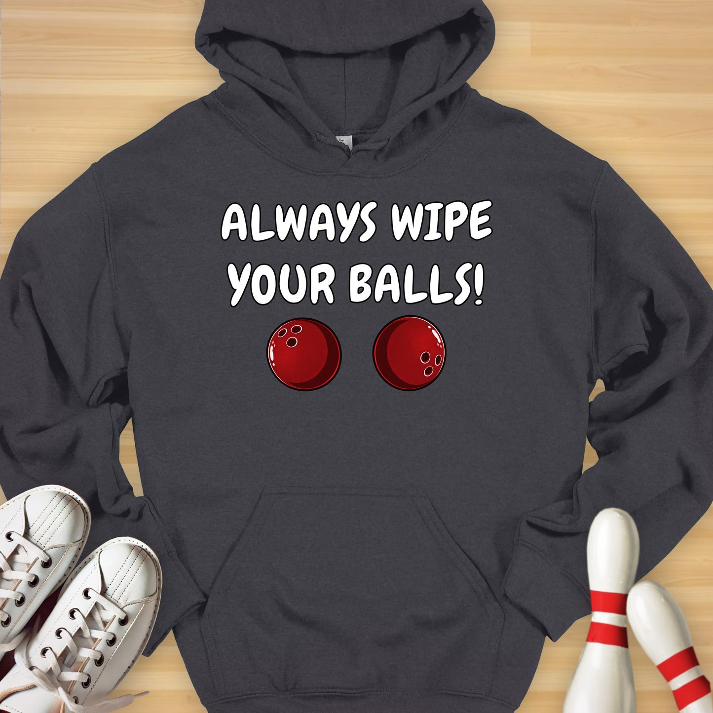 Always Wipe Cartoon Hoodie