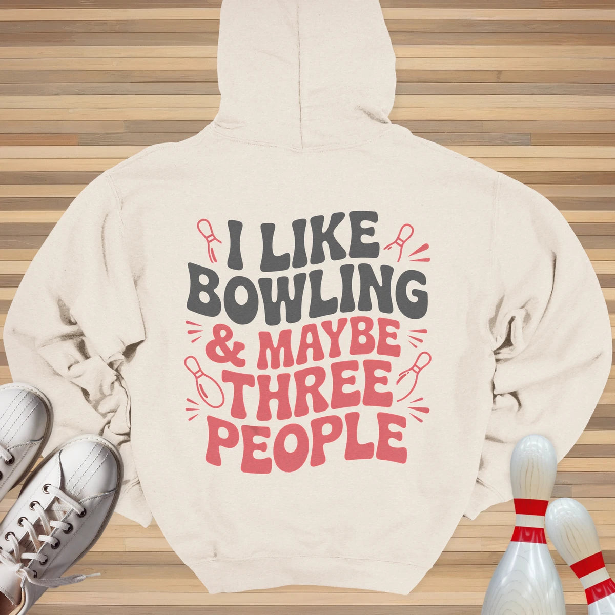 I Like Bowling Groovy Hoodie