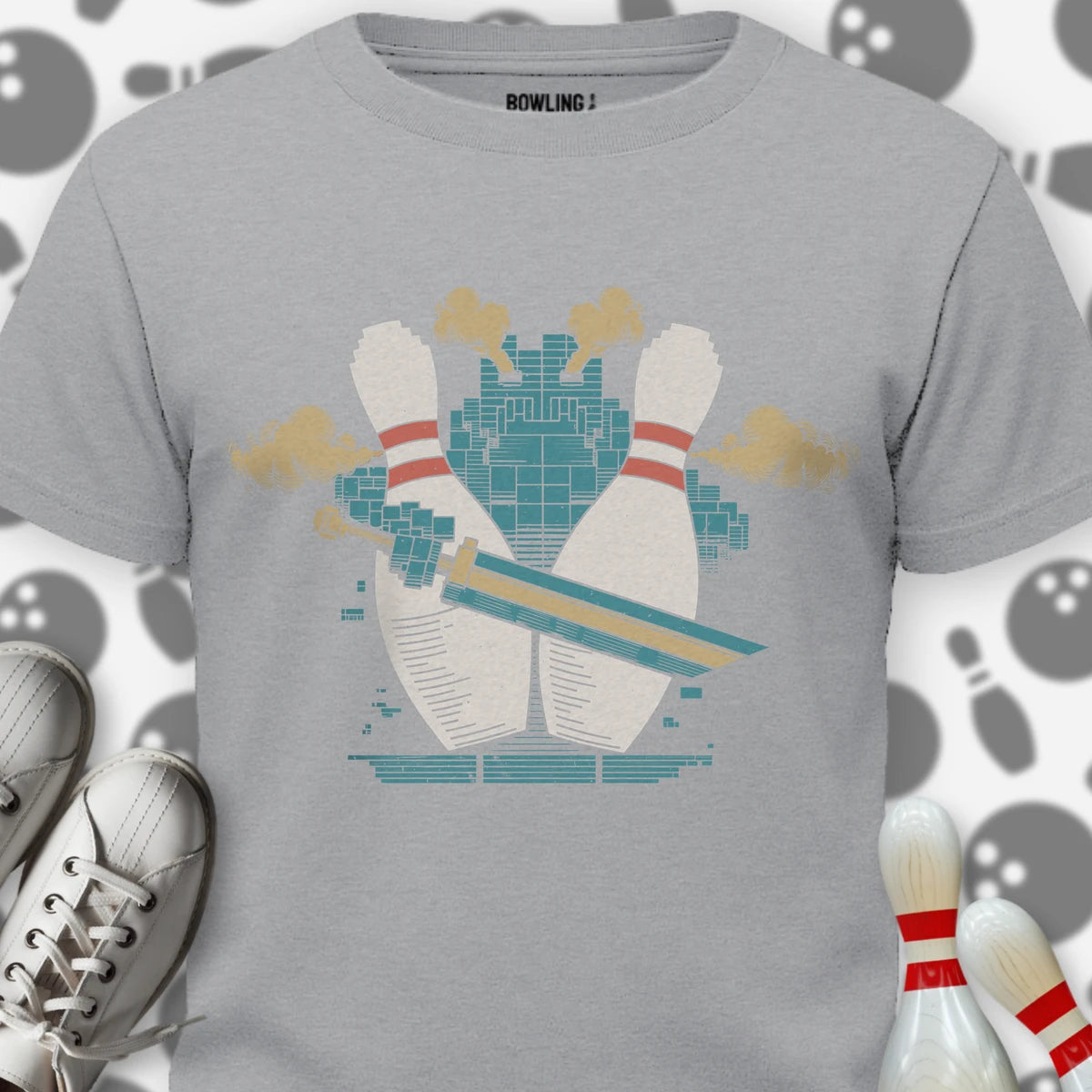 Retro Pin Swordsman T-Shirt