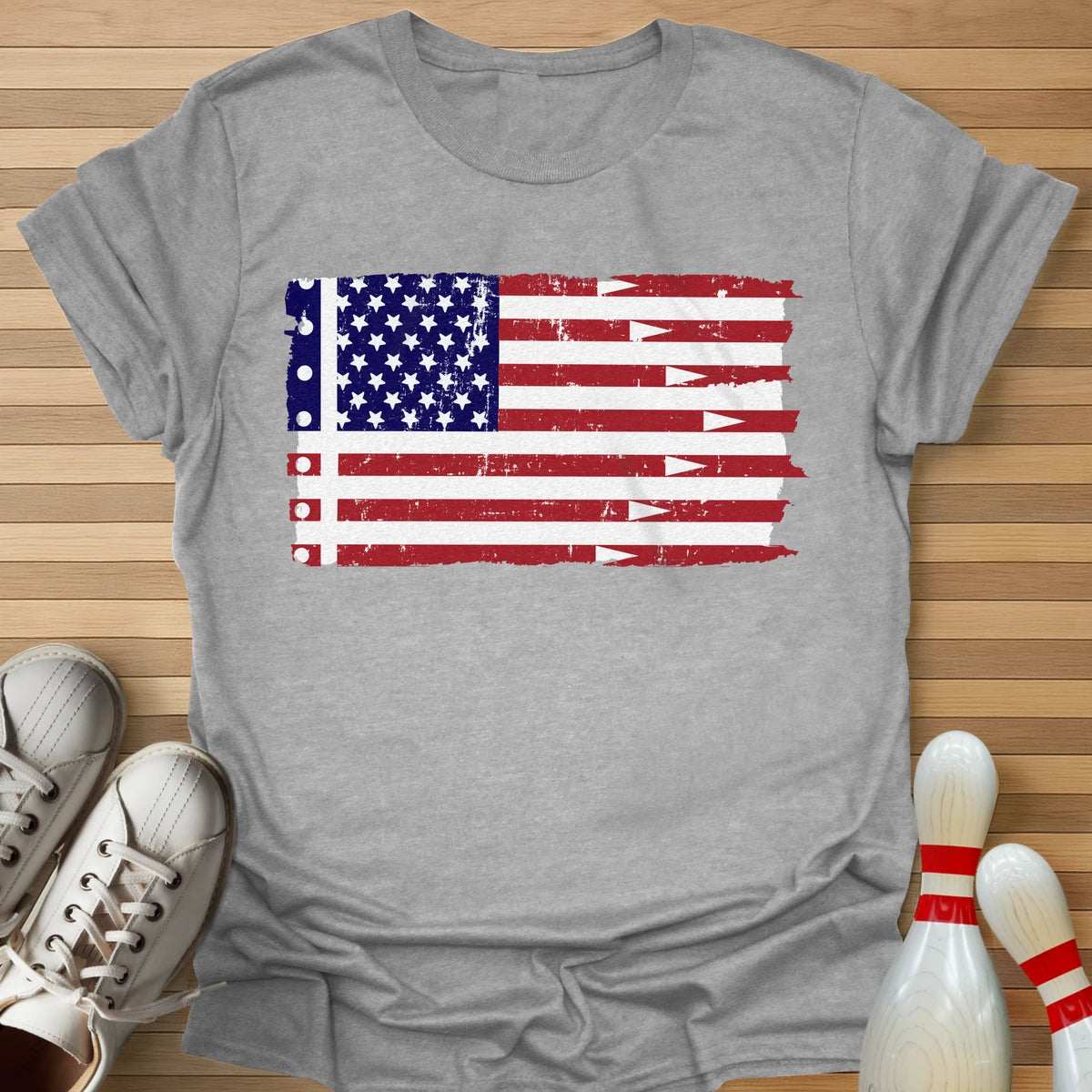 Vertical Color Lane Flag T-Shirt