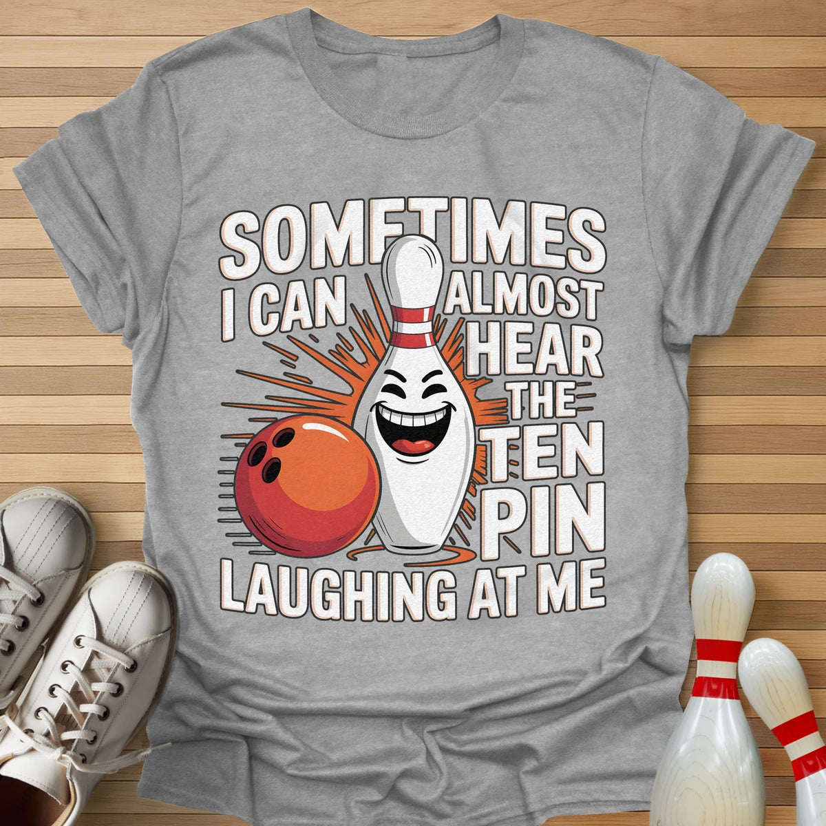 Evil Ten Pin Laughing T-Shirt