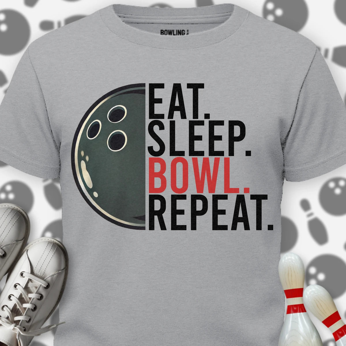 Eat Sleep Bowl Repeat T-Shirt