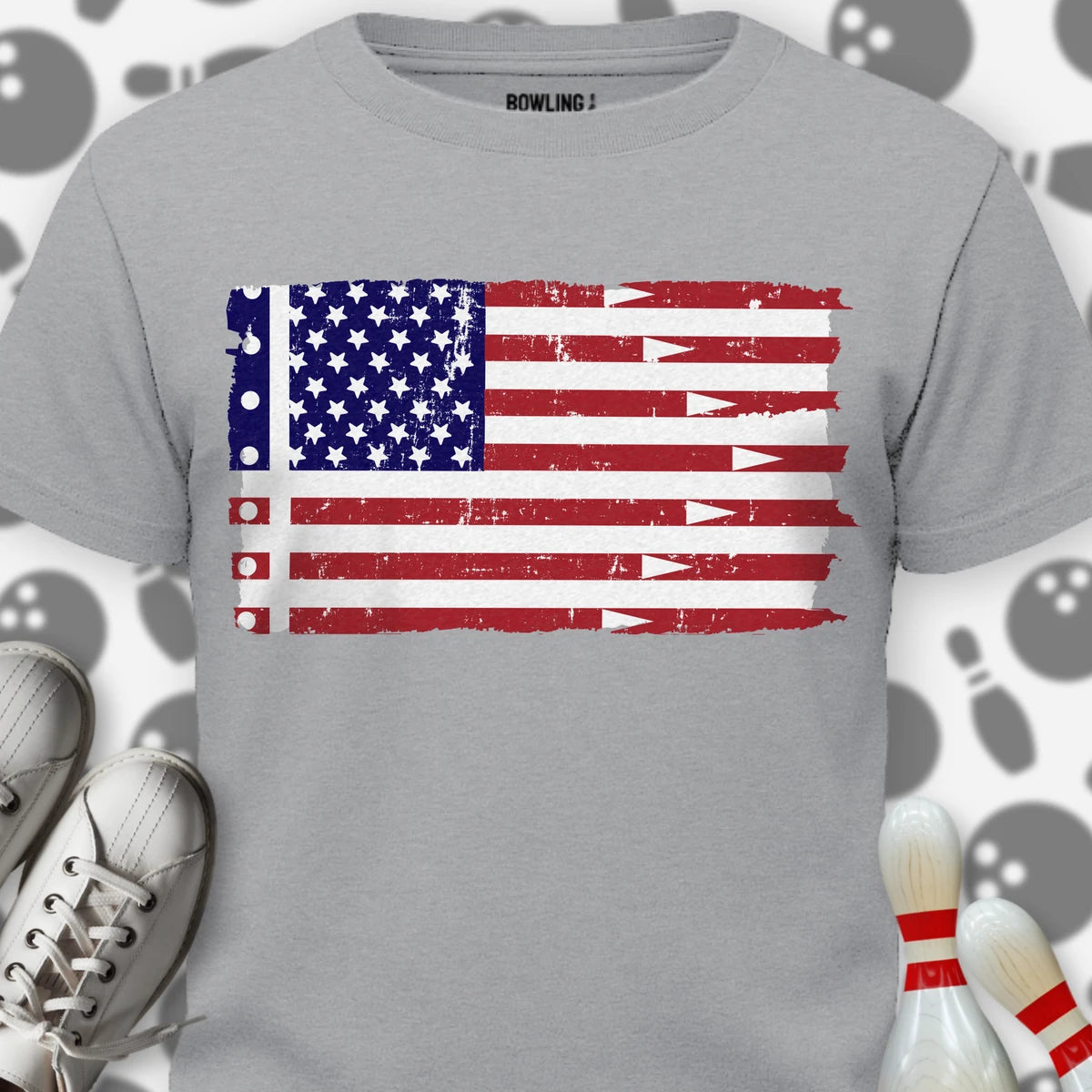 Vertical Color Lane Flag T-Shirt
