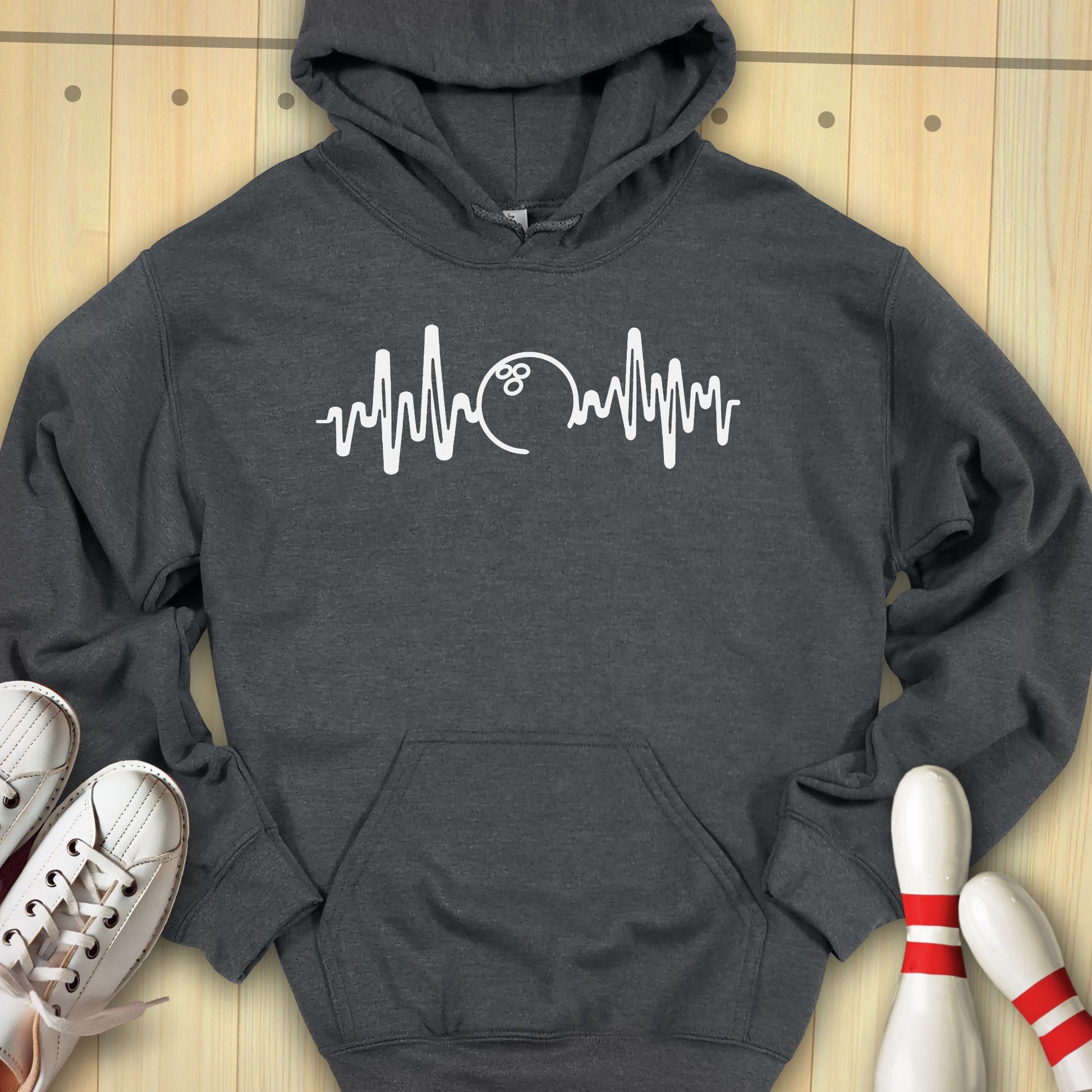 Bowling Heartbeat Hooded Sweatshirt