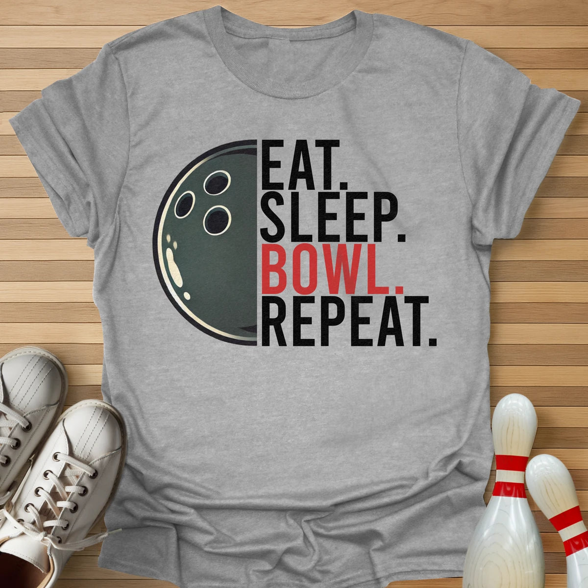 Eat Sleep Bowl Repeat T-Shirt