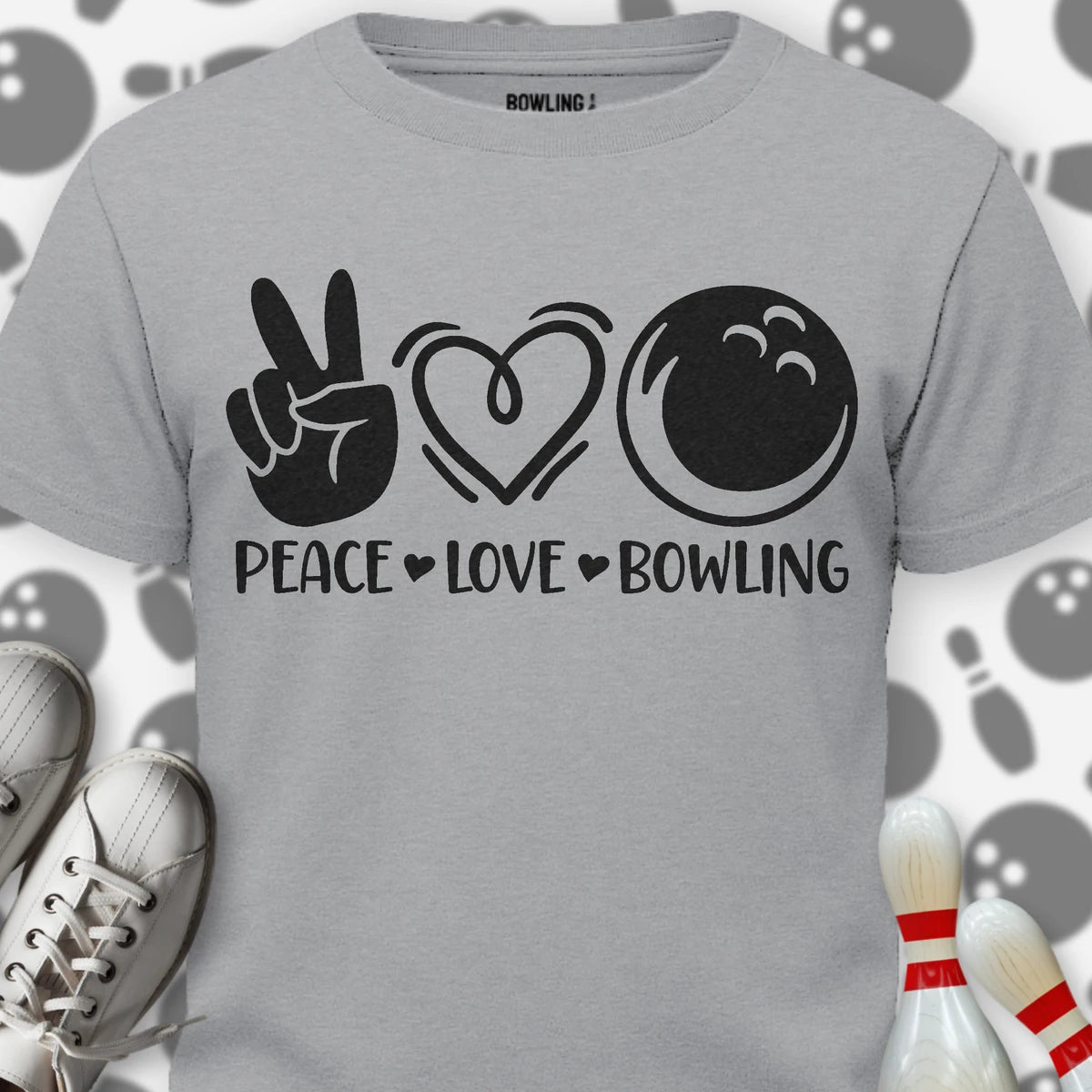 Peace Love Bowling T-Shirt