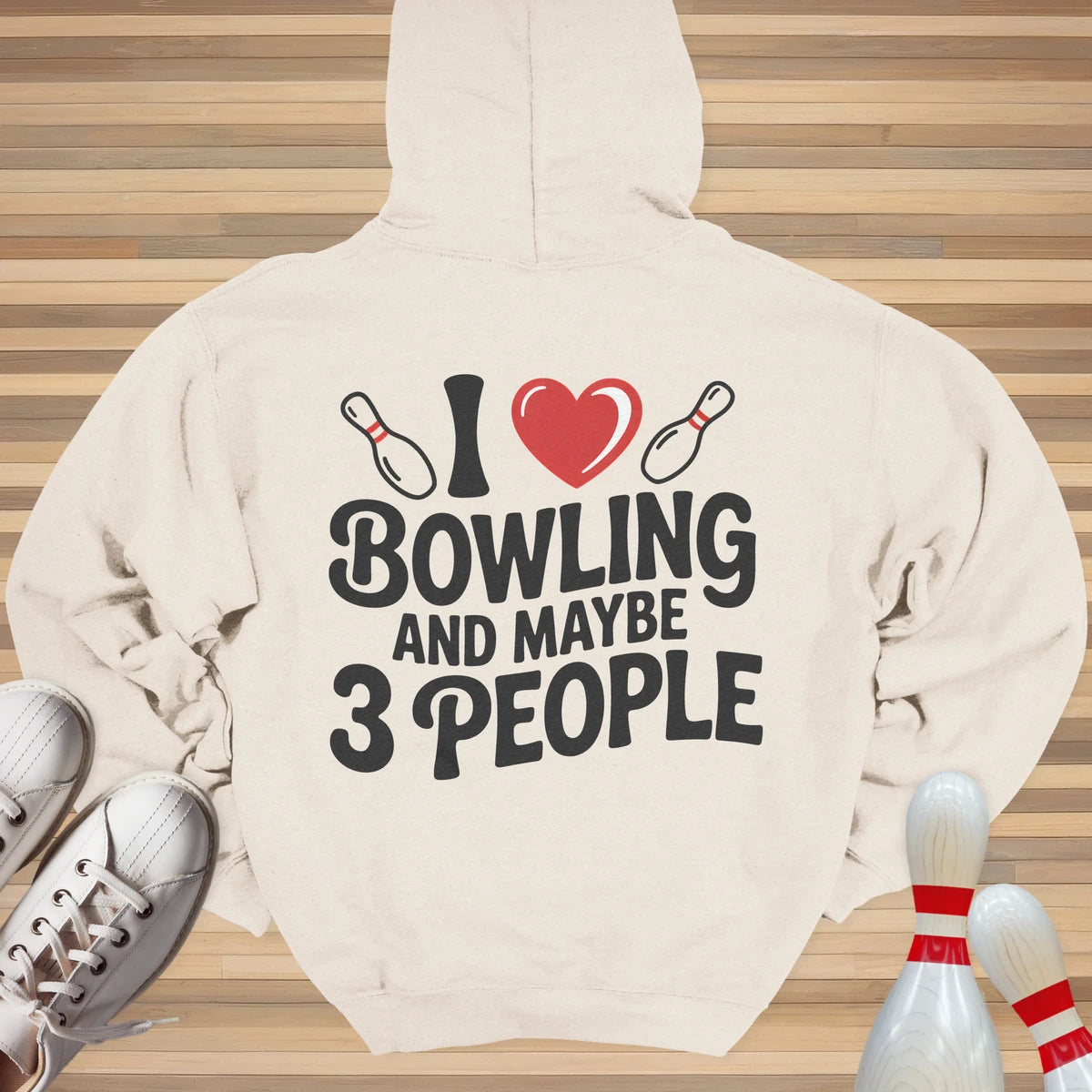 I Heart Bowling Hoodie