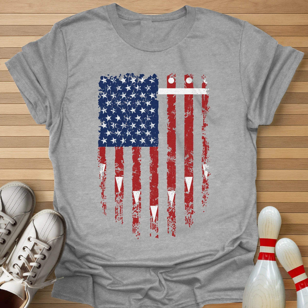Bowling Lane Flag T-Shirt