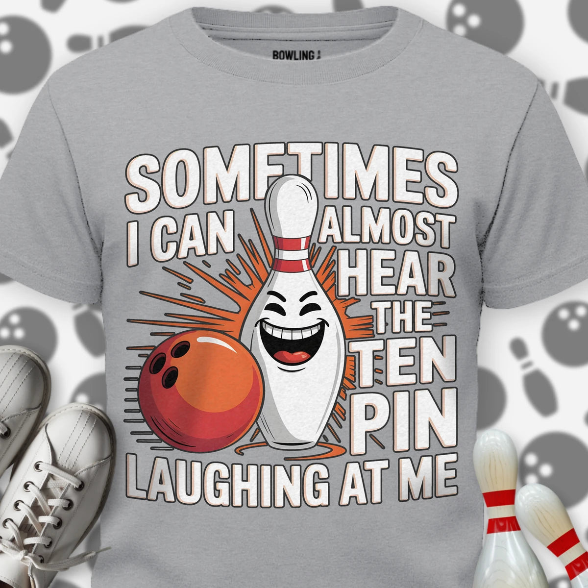 Evil Ten Pin Laughing T-Shirt