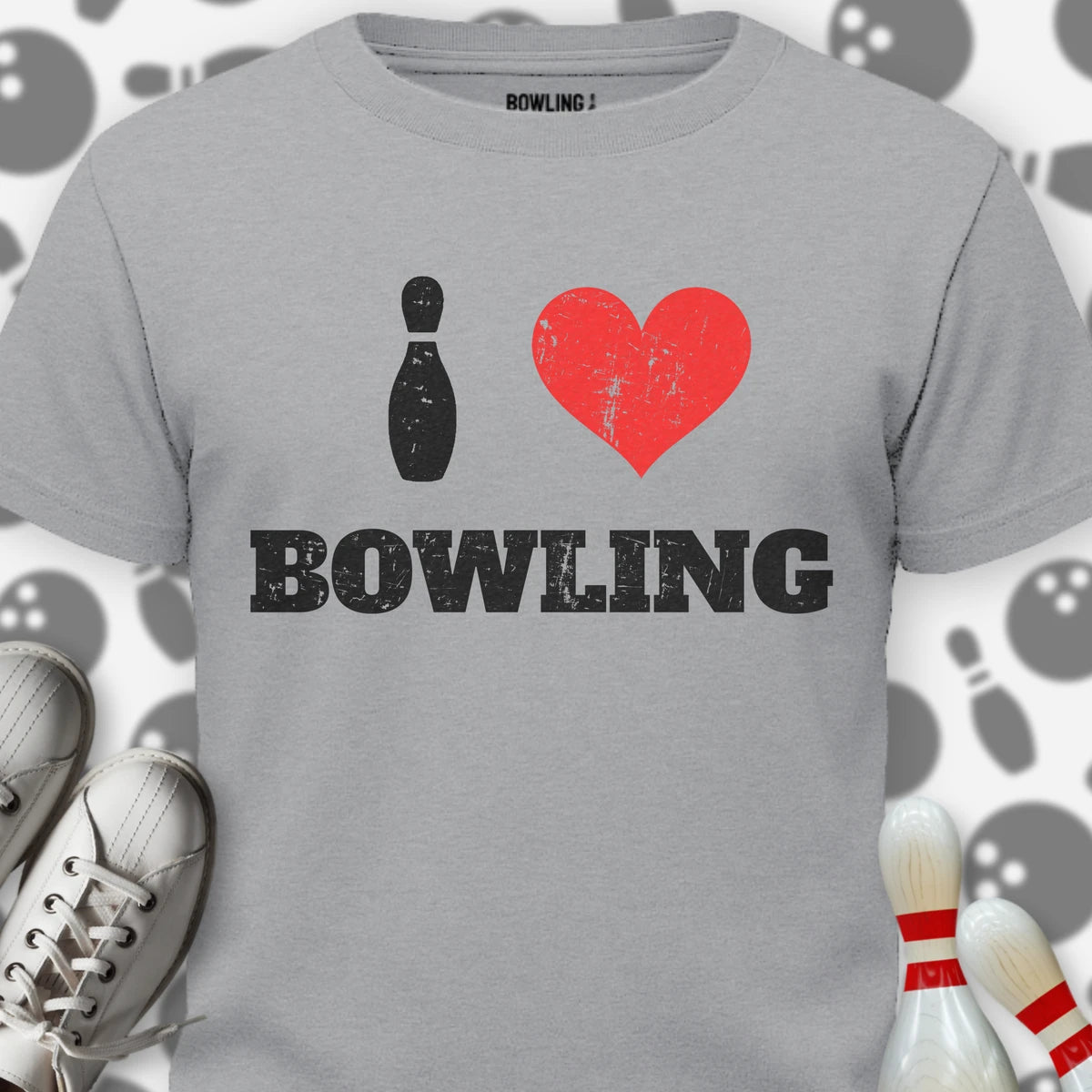 I Heart Bowling Pin T-Shirt