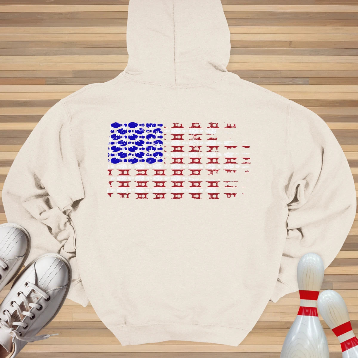 Bowling US Flag Hoodie