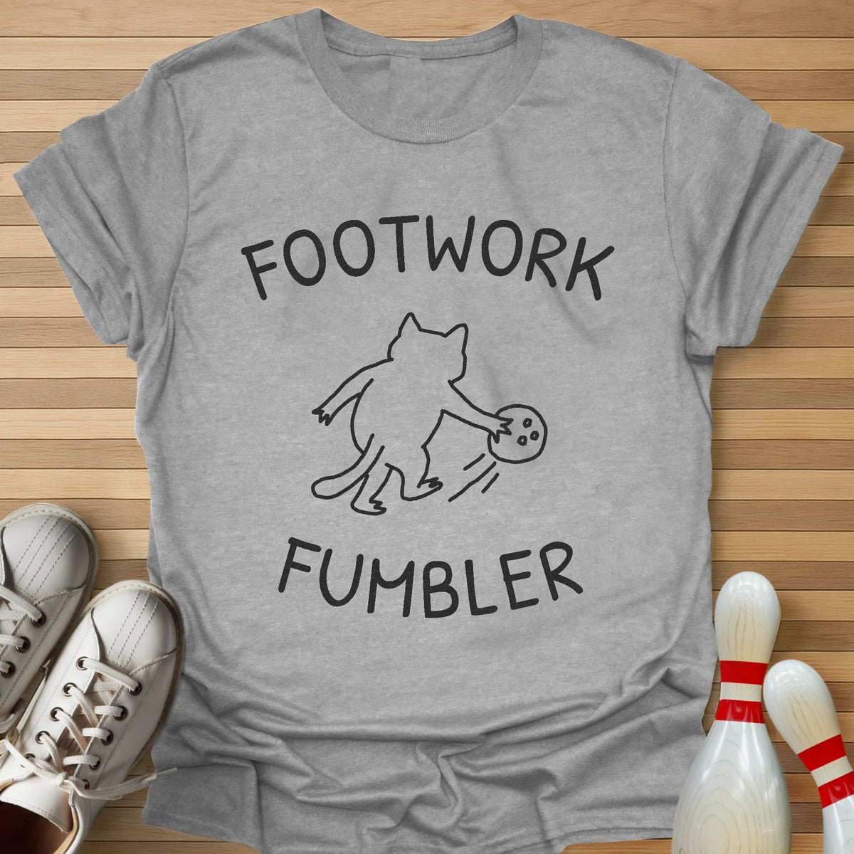 Footwork Fumbler Cartoon T-Shirt