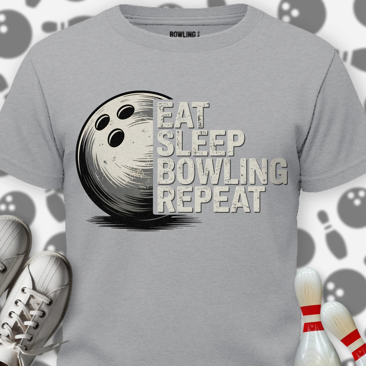 Eat Sleep Bowling Repeat T-Shirt
