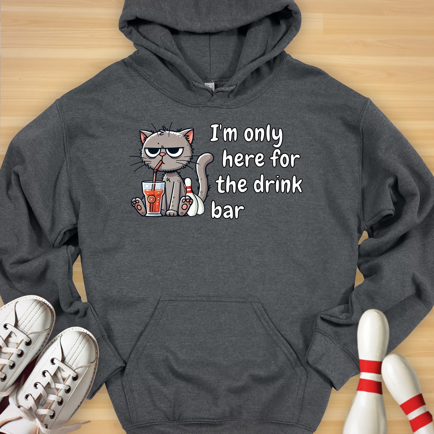 Drink Bar Cat Hoodie