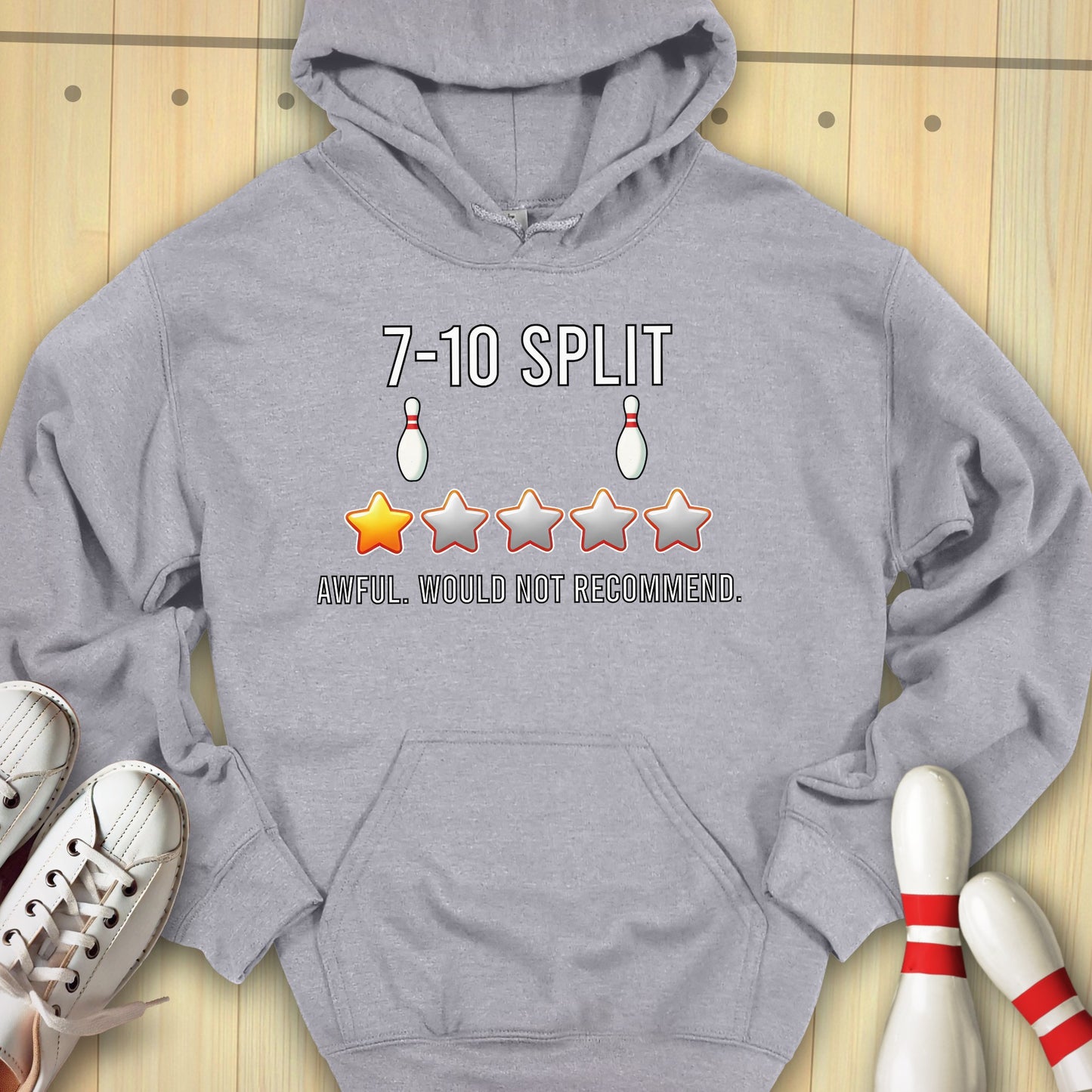 Split Review Hooded Sweatshirt