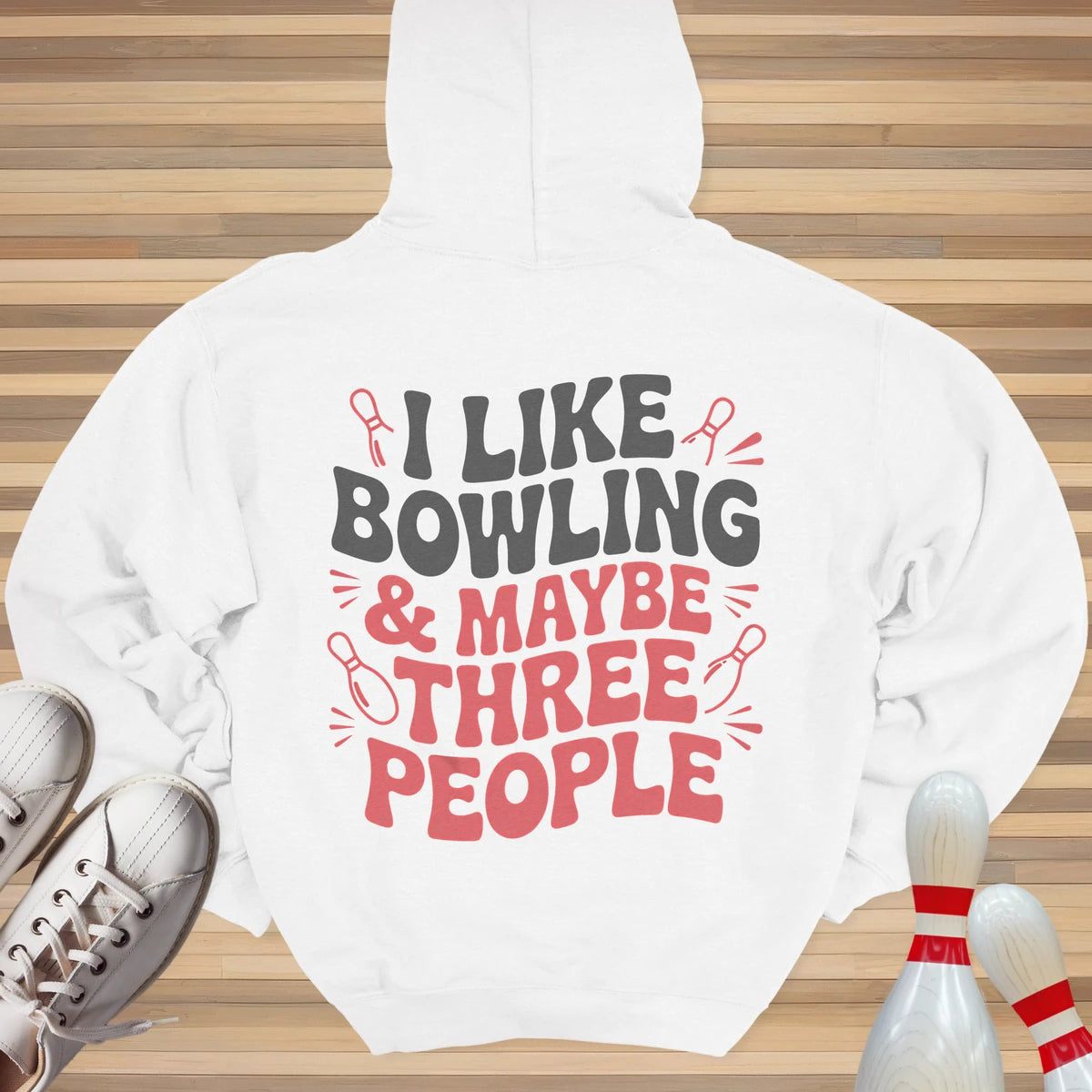 I Like Bowling Groovy Hoodie