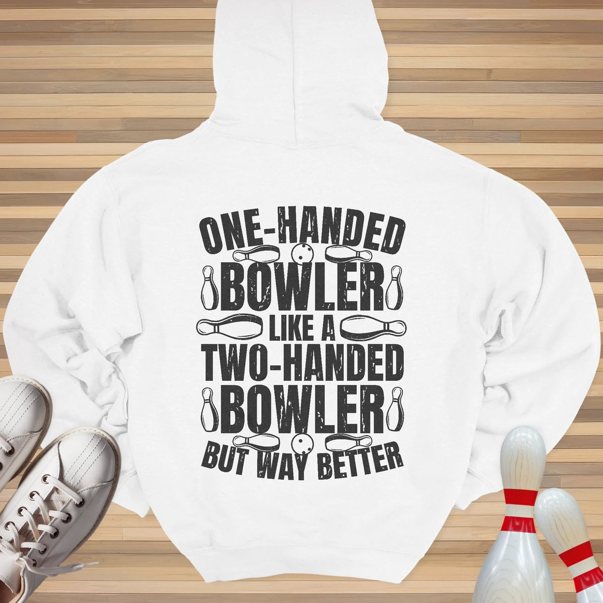 One Handed Bowler Hoodie