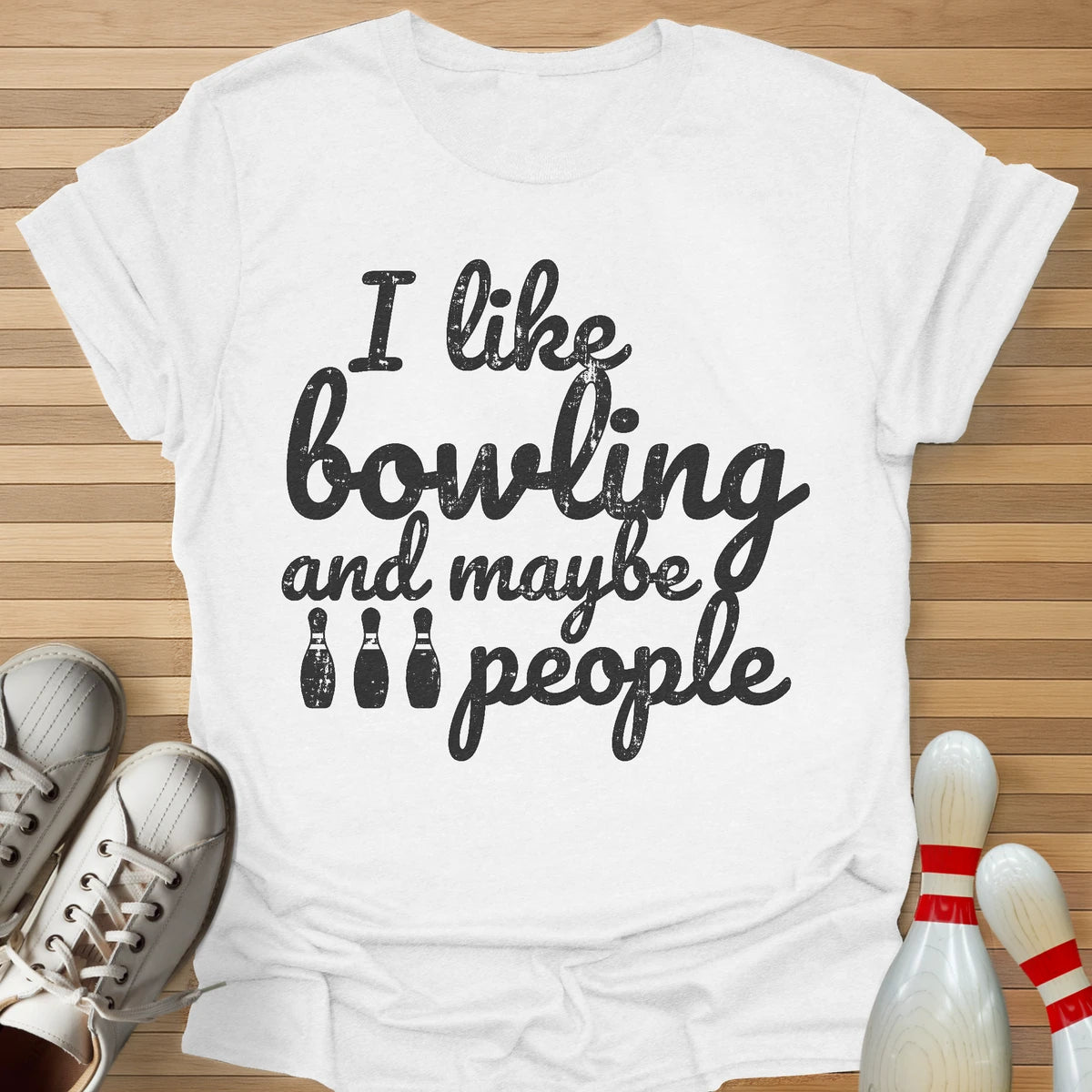 Bowling And 3 People T-Shirt
