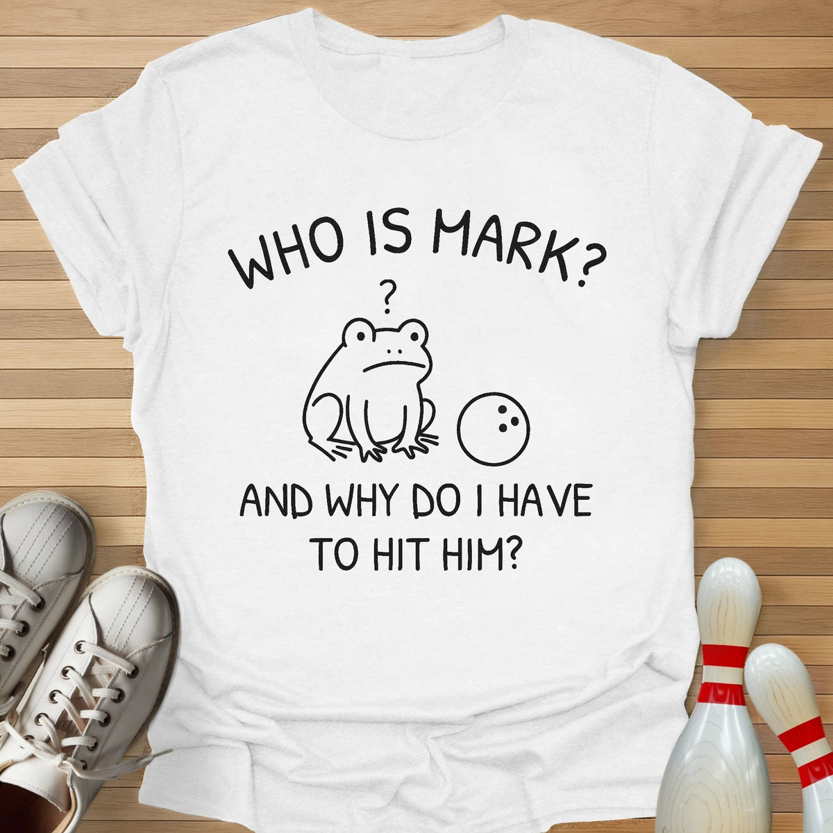 Who Is Mark Cartoon T-Shirt