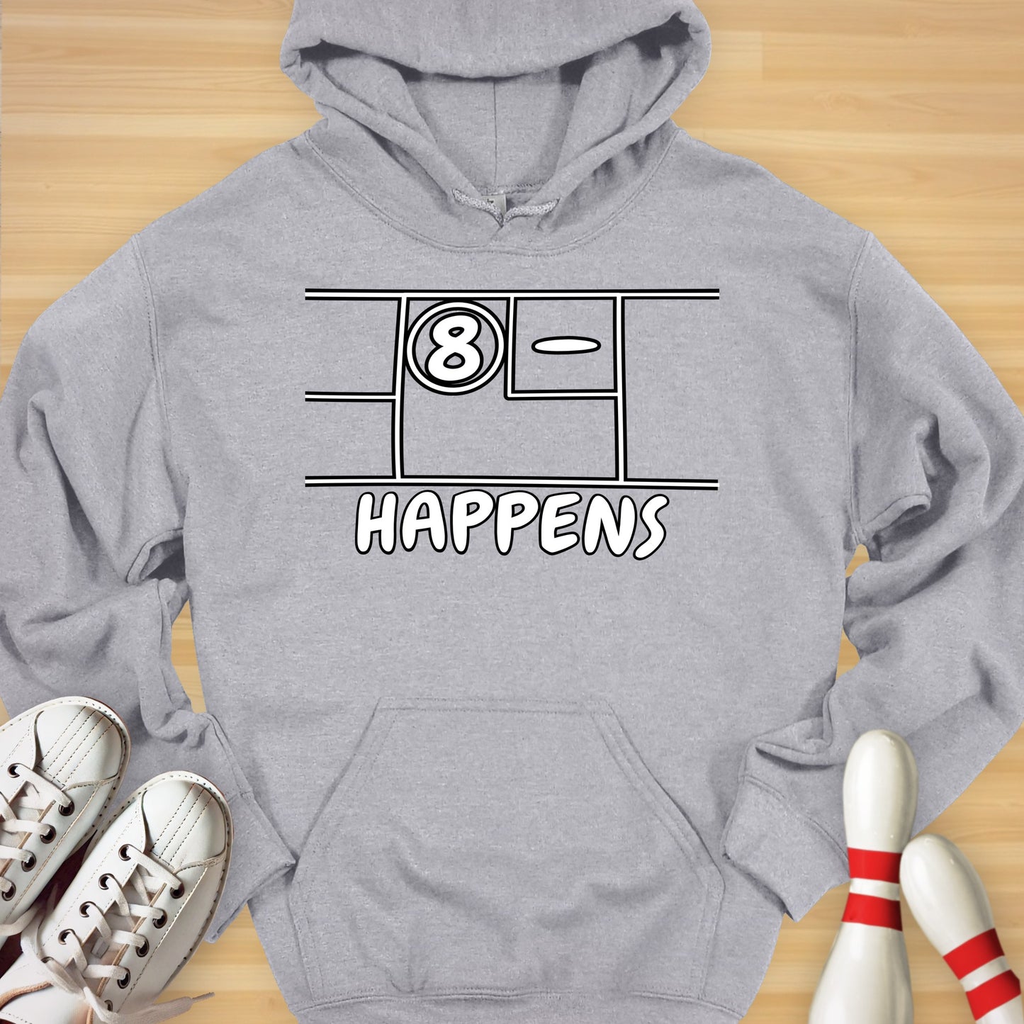 Split Happens Cartoon Hoodie