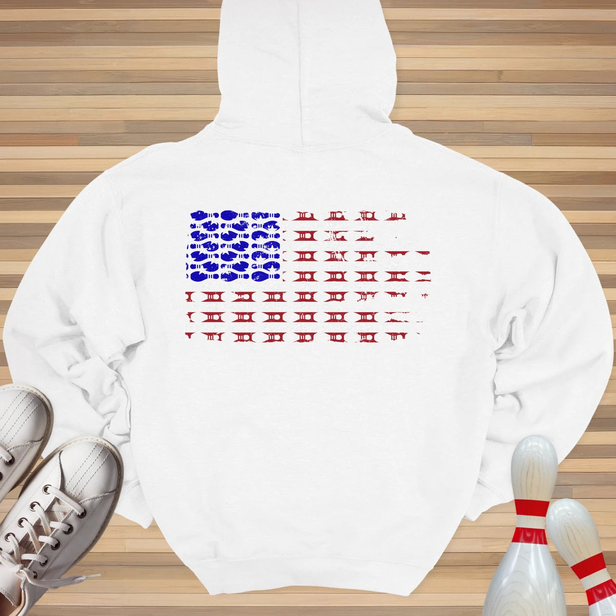 Bowling US Flag Hoodie