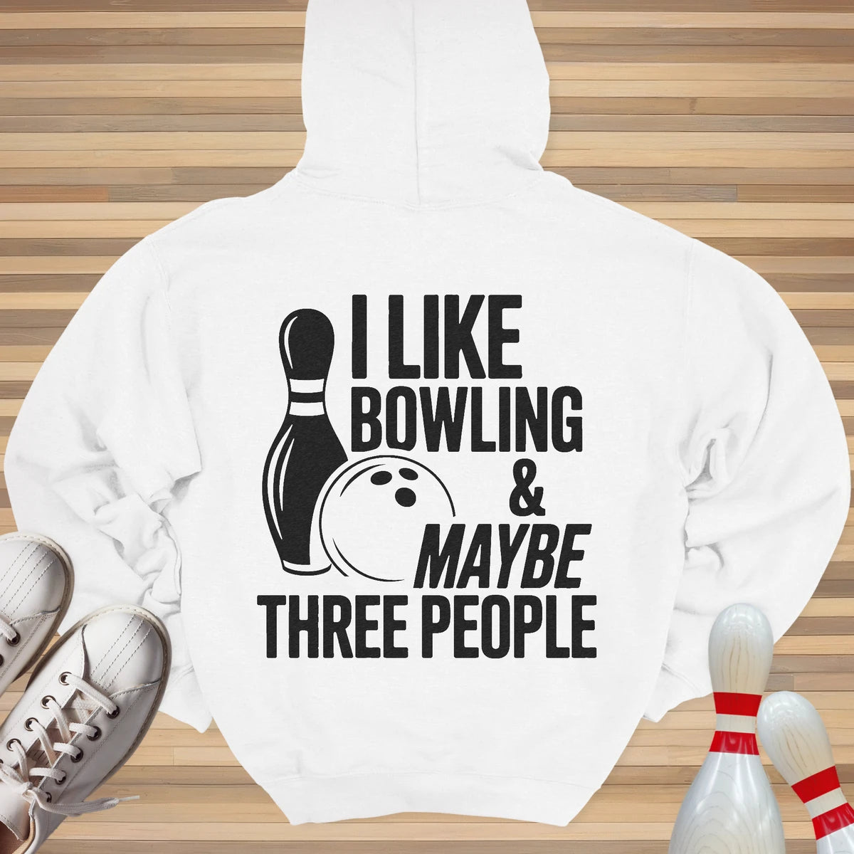 I Like Bowling Hoodie