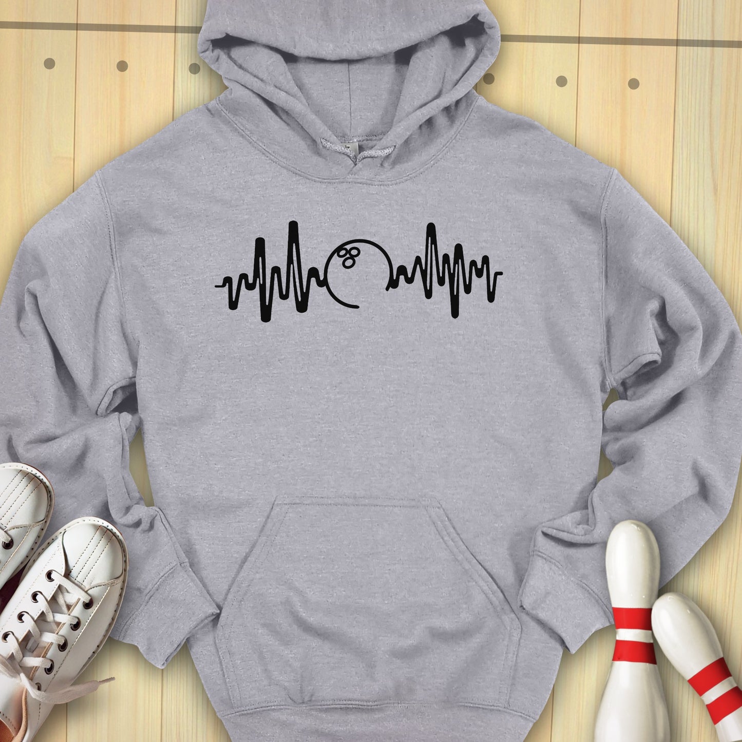 Bowling Heartbeat Hooded Sweatshirt