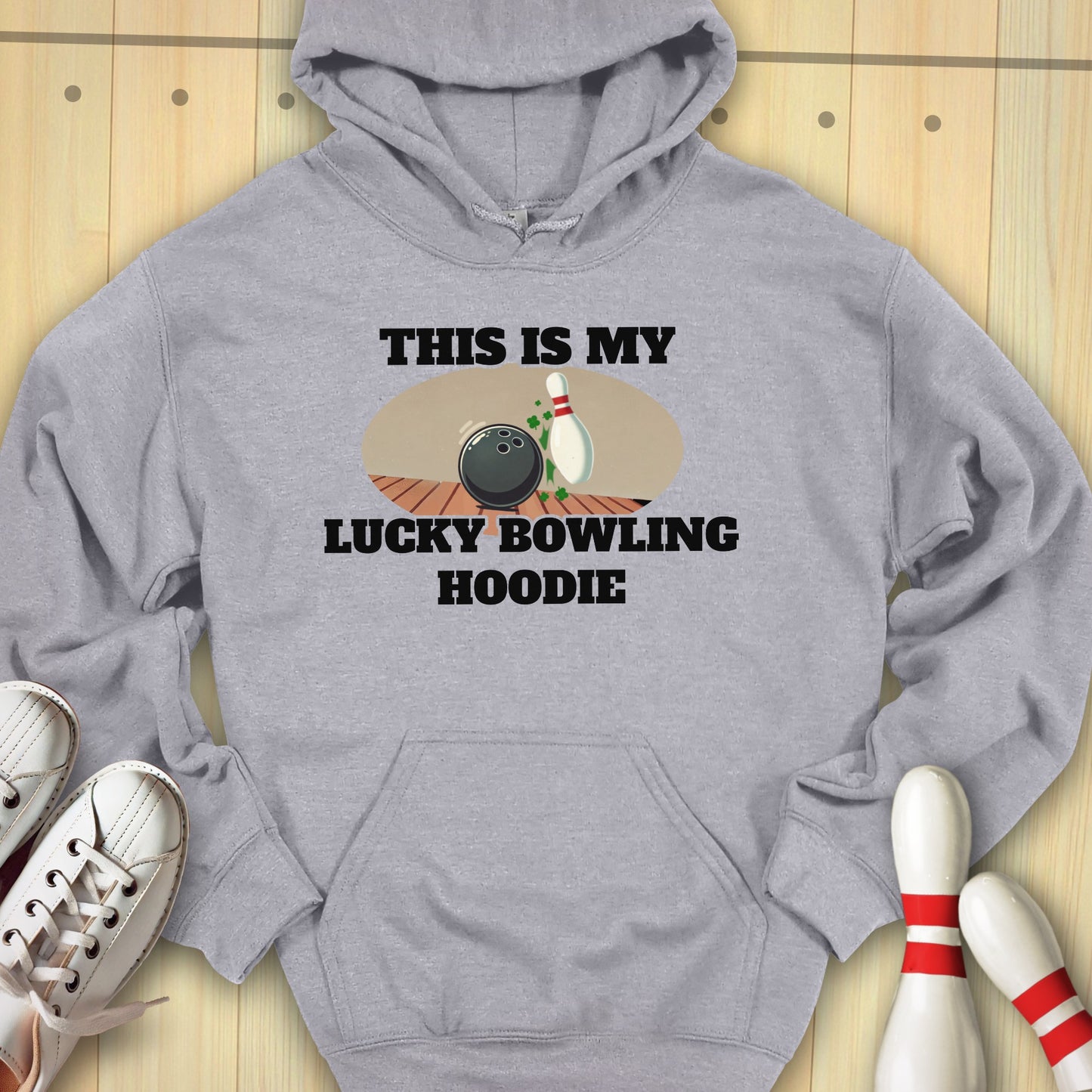 Lucky Bowling Hoodie Hooded Sweatshirt