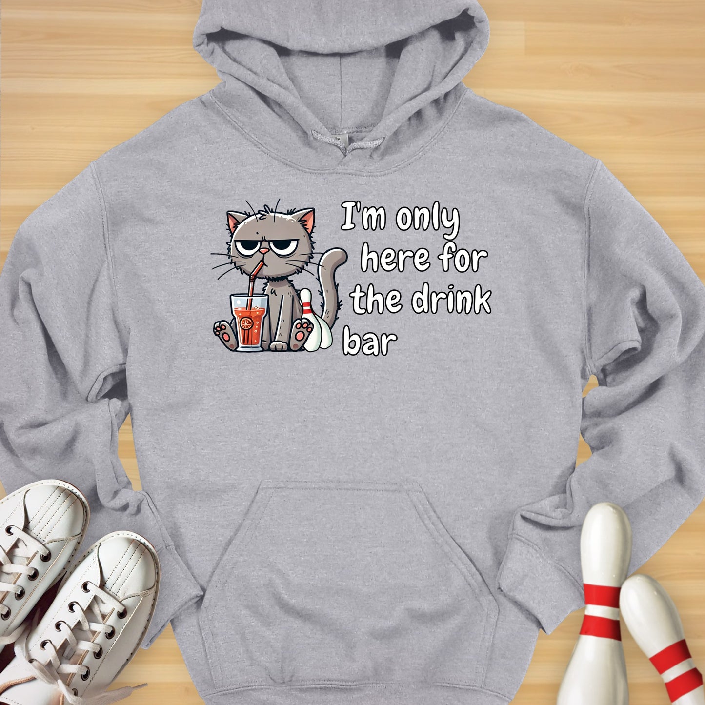 Drink Bar Cat Hoodie