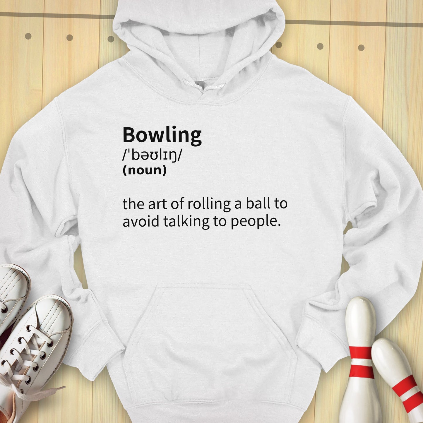 Bowling Definition Hooded Sweatshirt