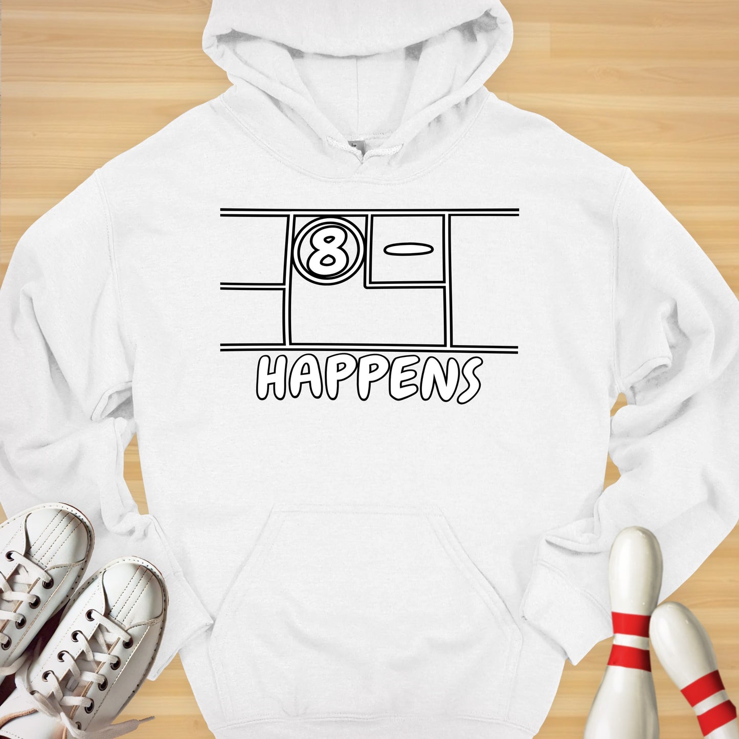 Split Happens Cartoon Hoodie