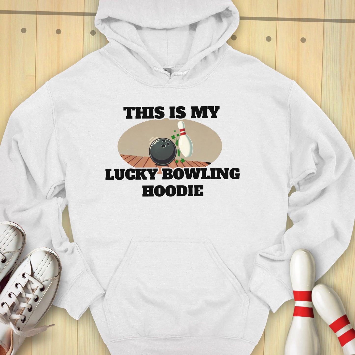 Lucky Bowling Hoodie Hooded Sweatshirt