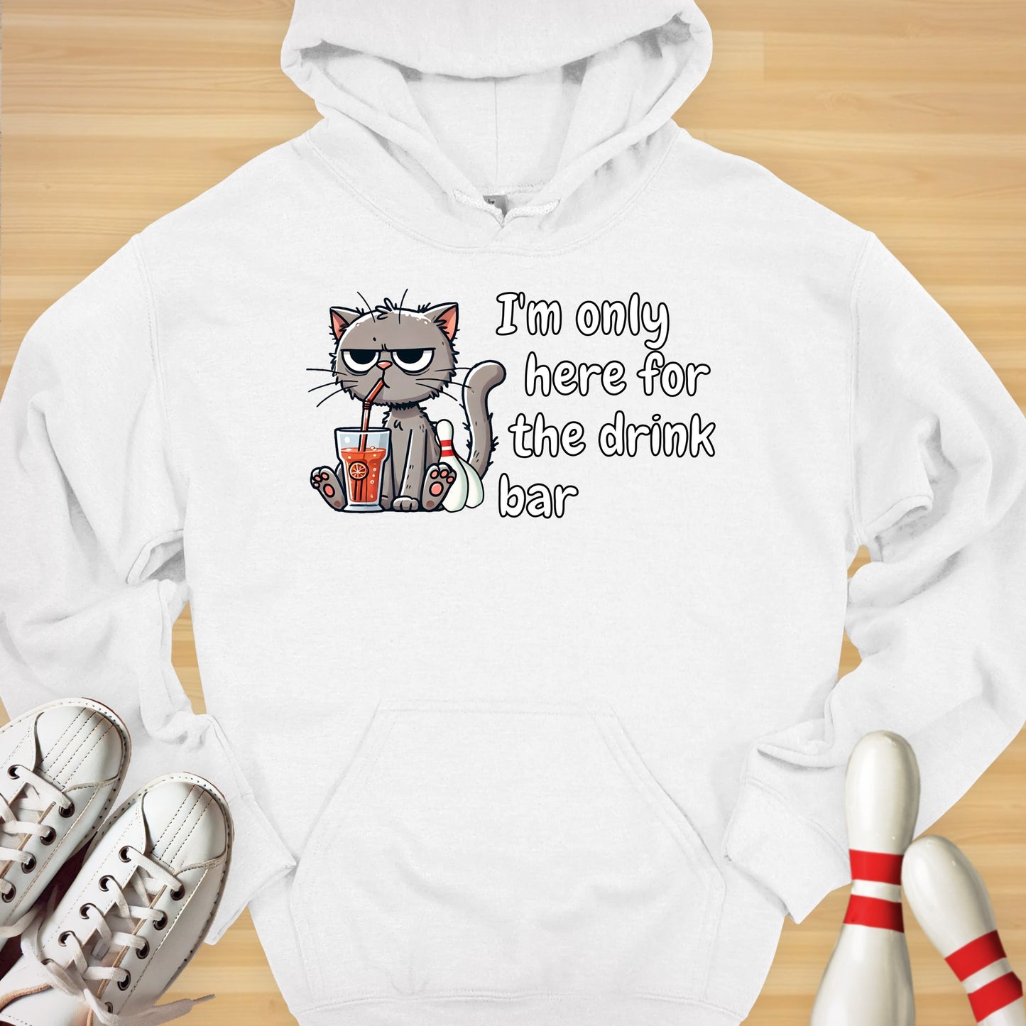 Drink Bar Cat Hoodie