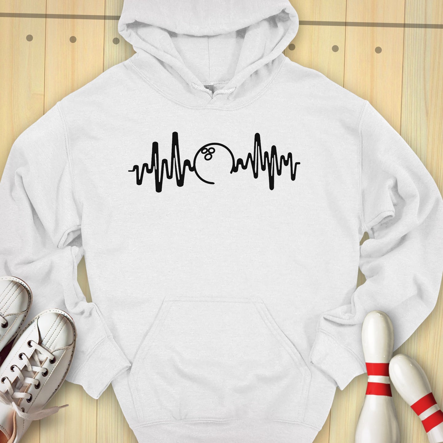 Bowling Heartbeat Hooded Sweatshirt