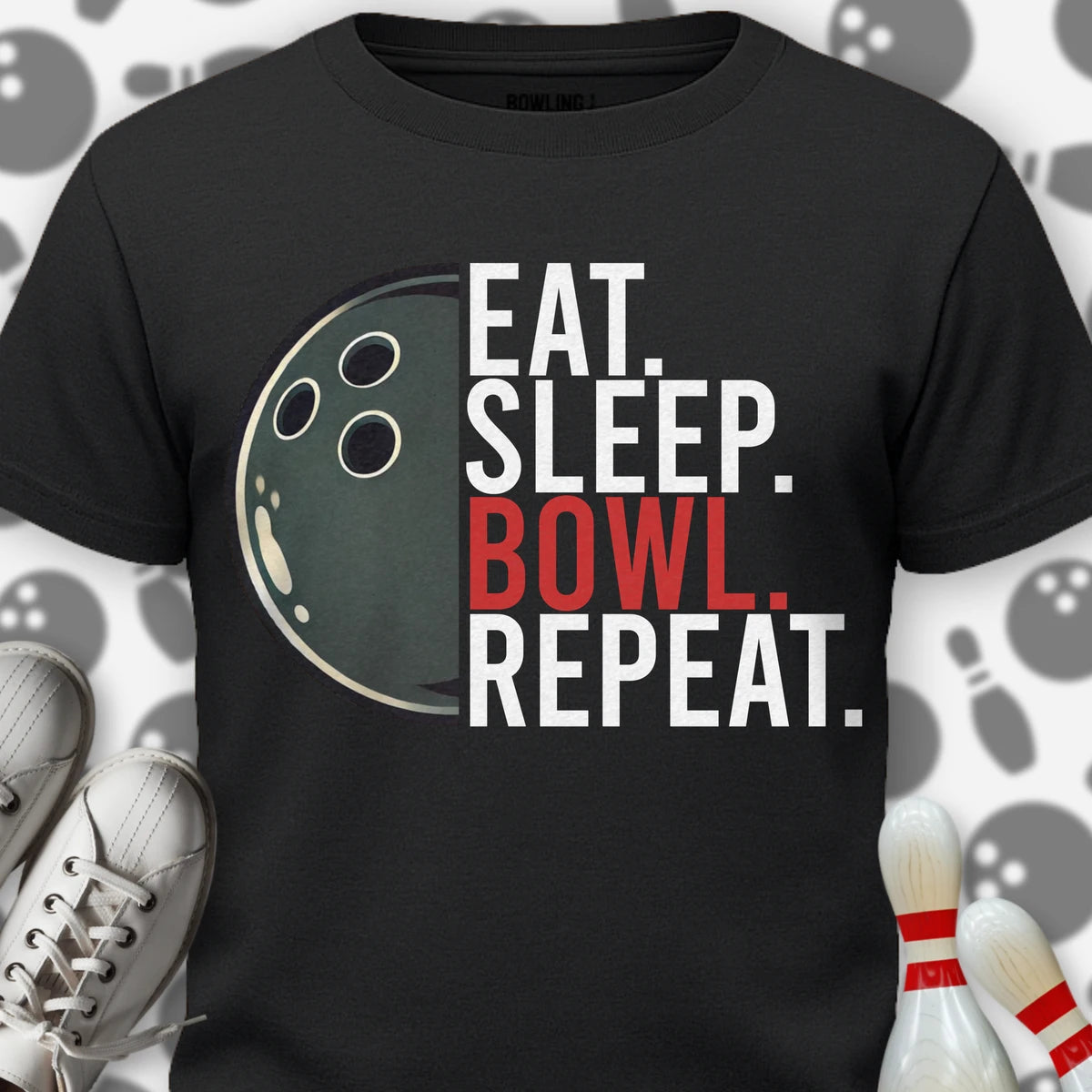 Eat Sleep Bowl Repeat T-Shirt