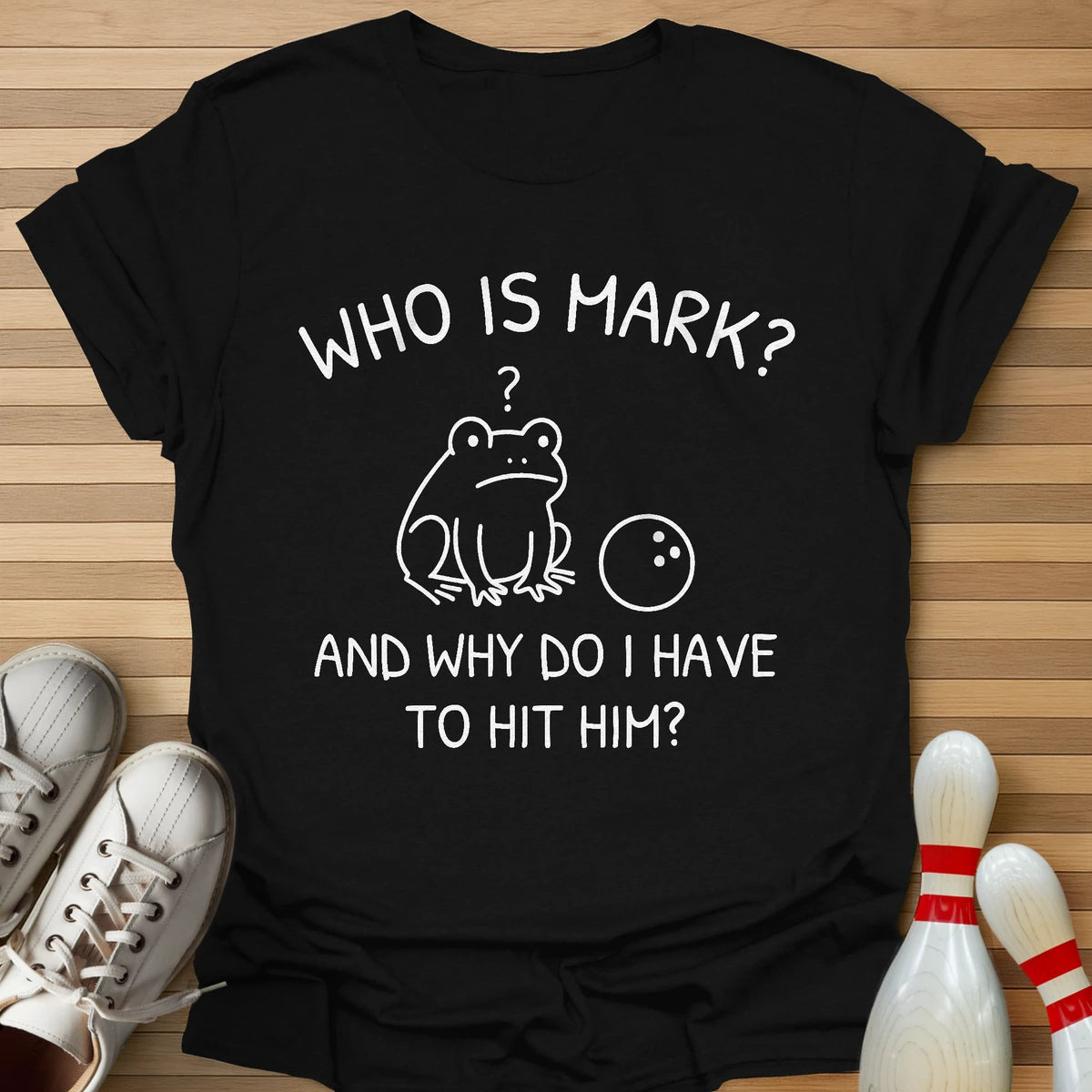 Who Is Mark Cartoon T-Shirt