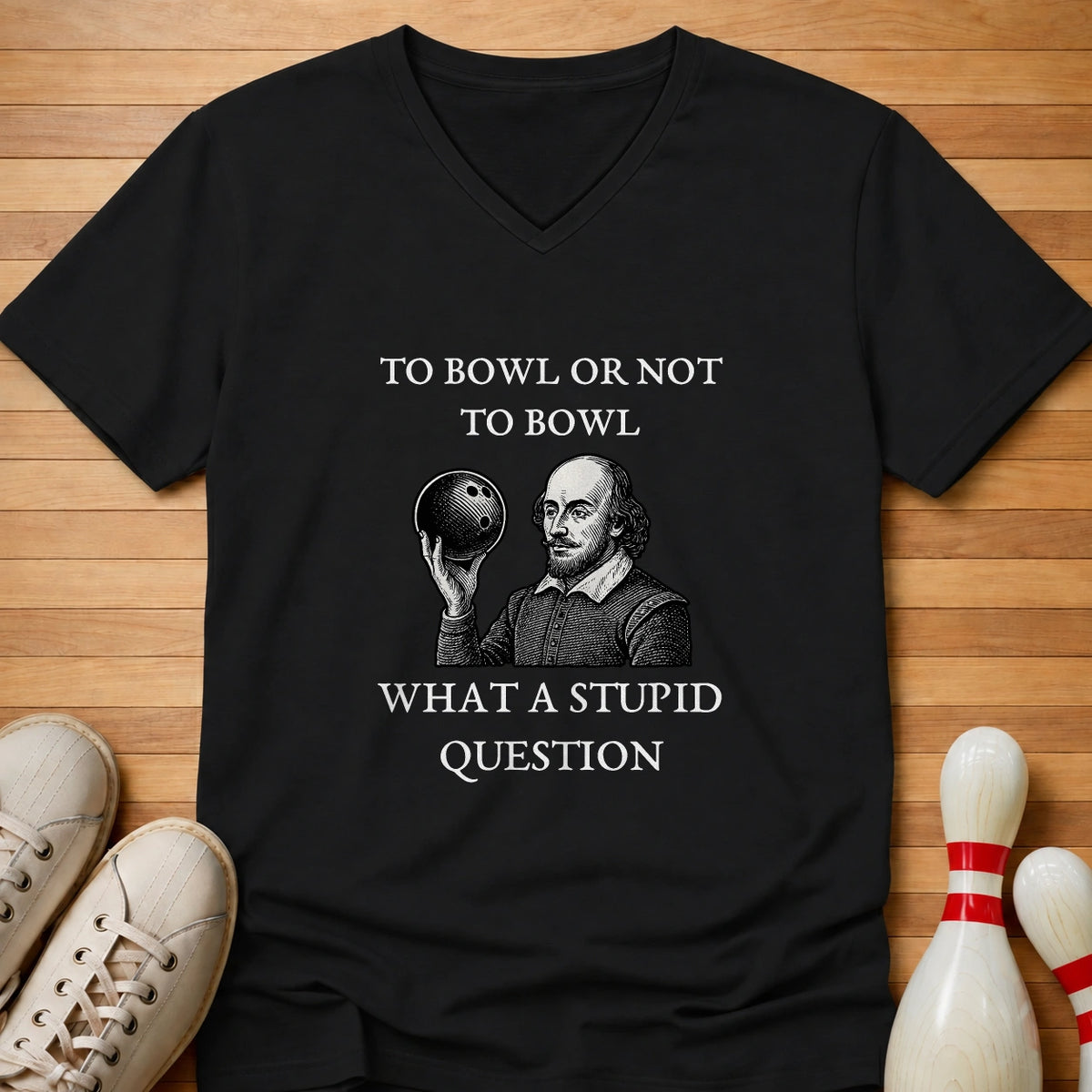 To Bowl Or Not To Bowl Women's V-Neck