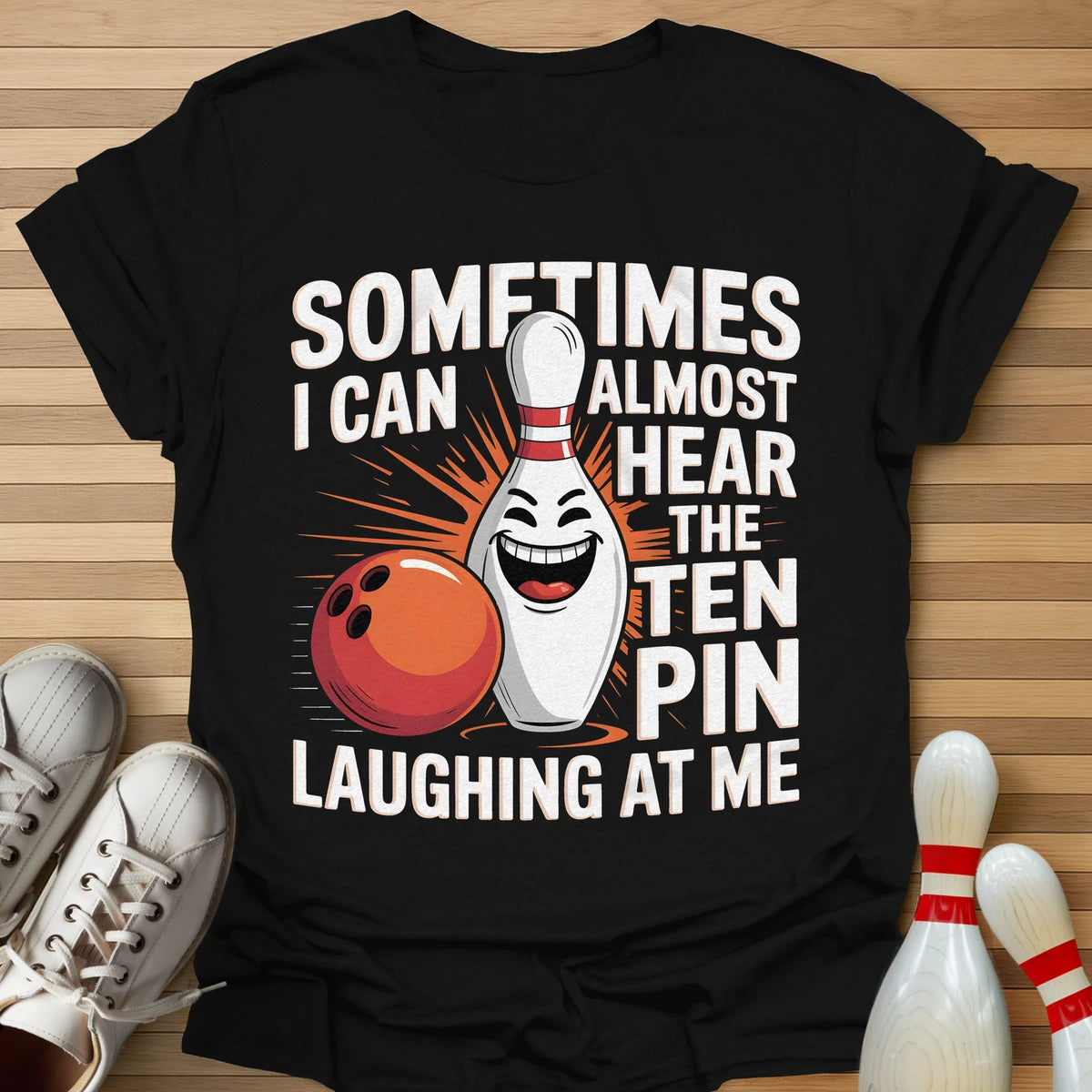 Evil Ten Pin Laughing T-Shirt