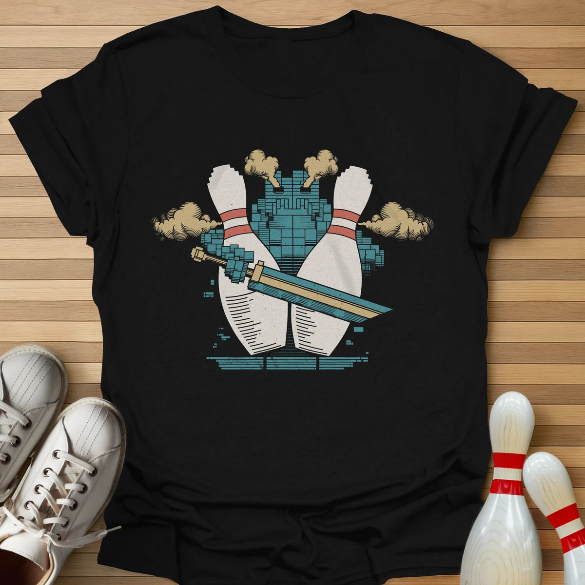 Retro Pin Swordsman T-Shirt