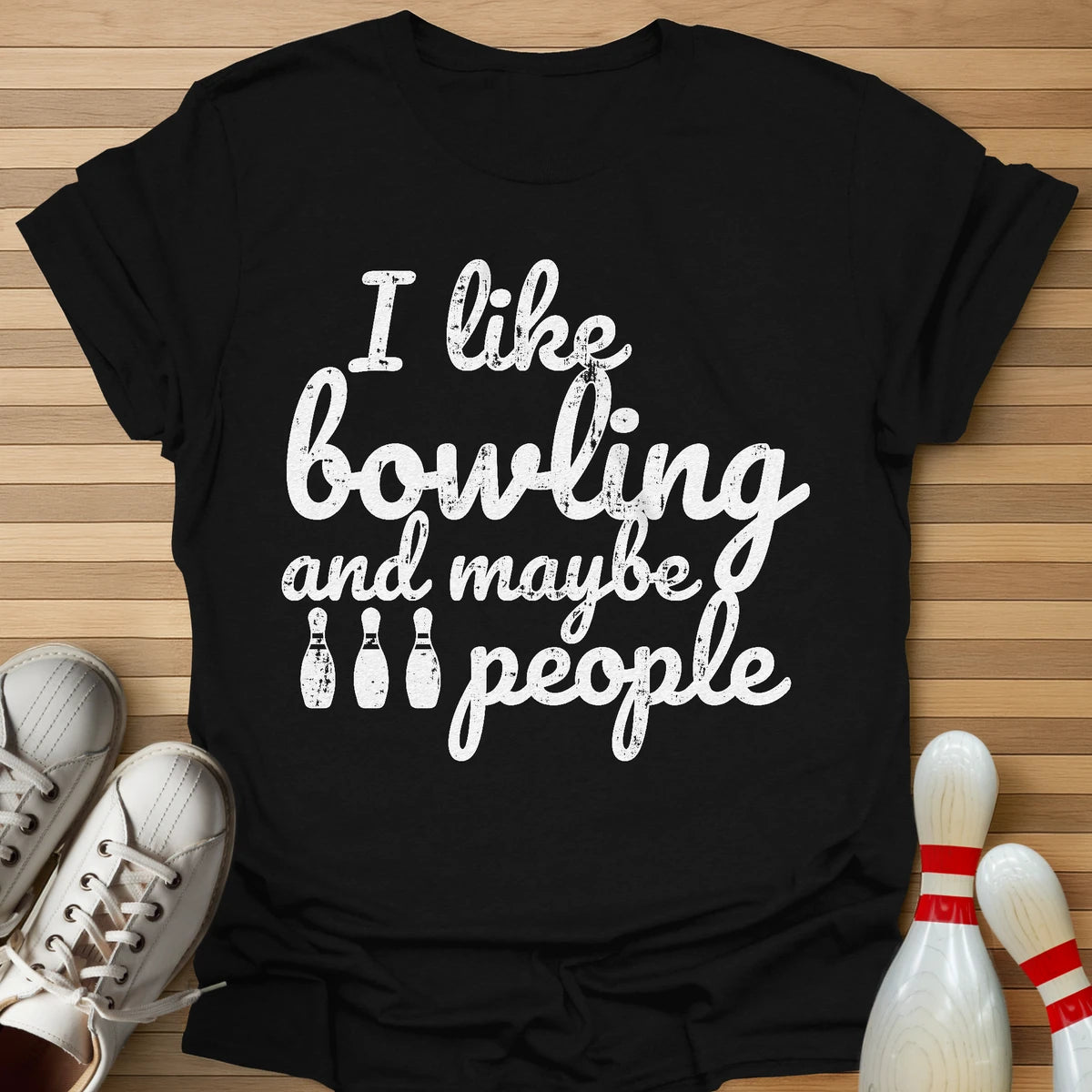 Bowling And 3 People T-Shirt