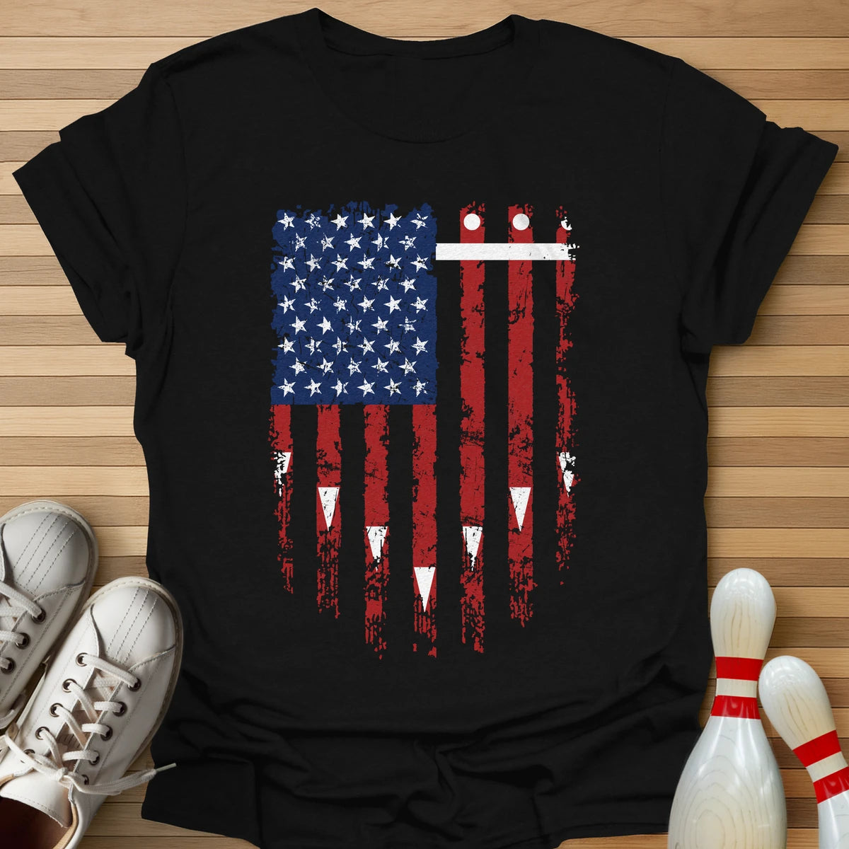 Bowling Lane Flag T-Shirt