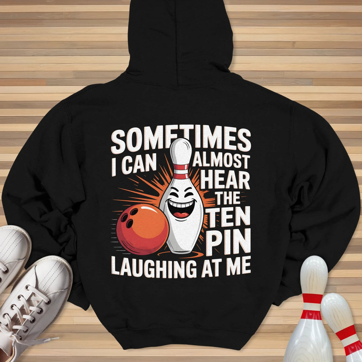 Evil Ten Pin Laughing Hoodie