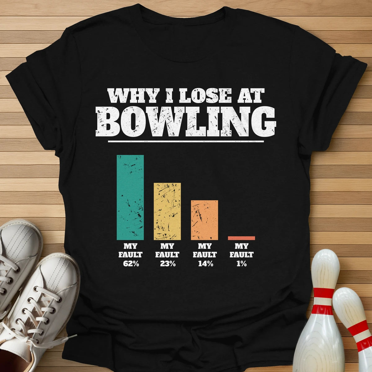 Why I Lose Bar Chart T-Shirt