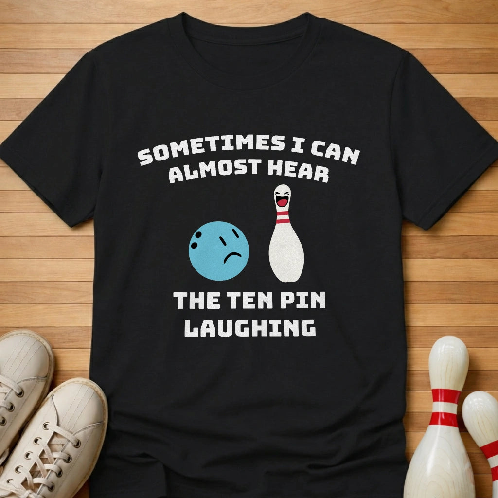 Ten Pin Laughing Cartoon T-Shirt