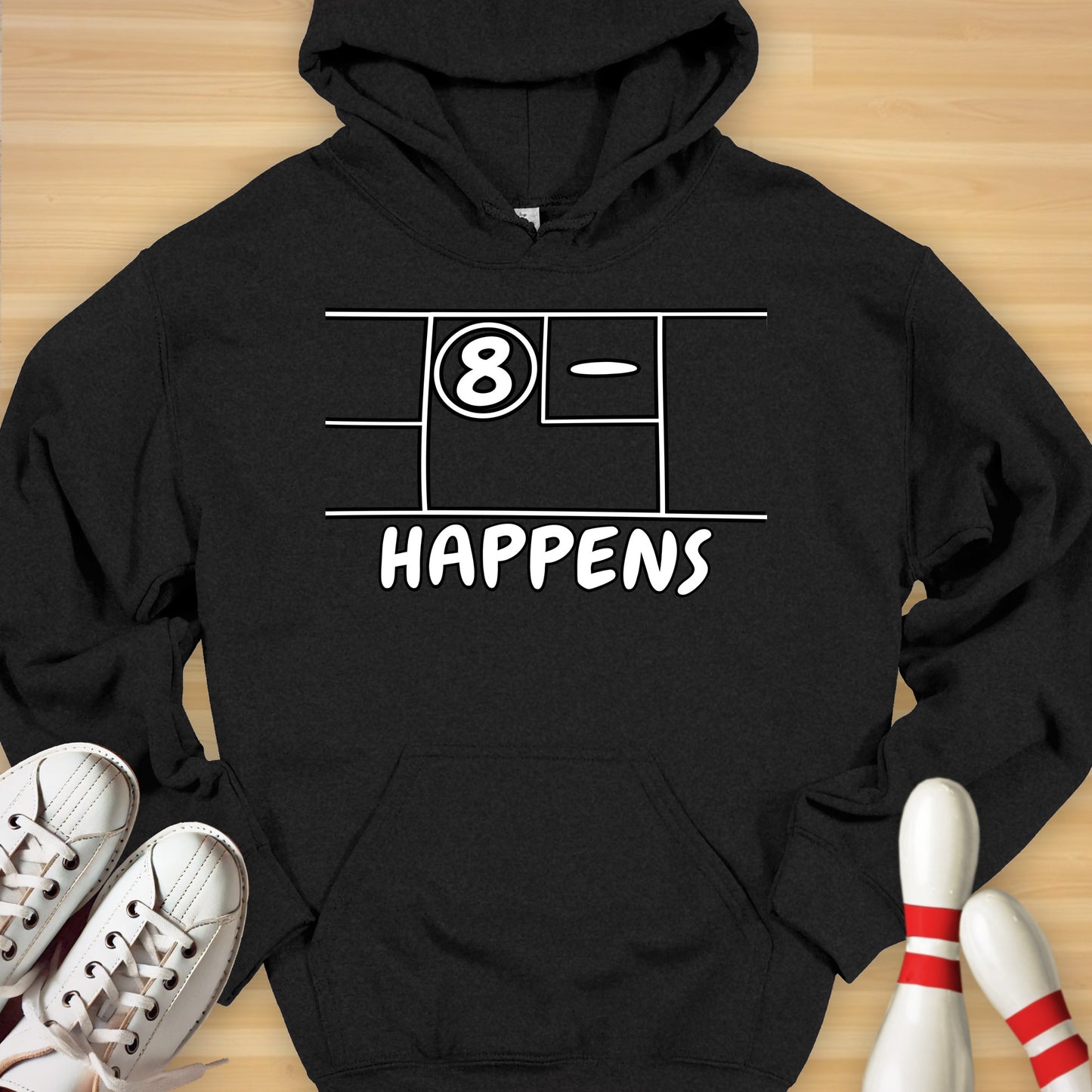 Split Happens Cartoon Hoodie