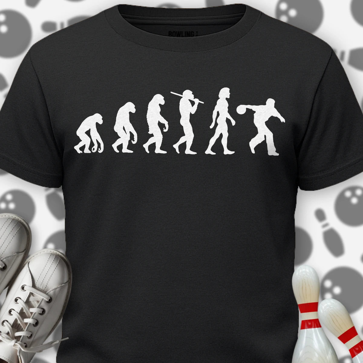 Evolution Of Bowling T-Shirt