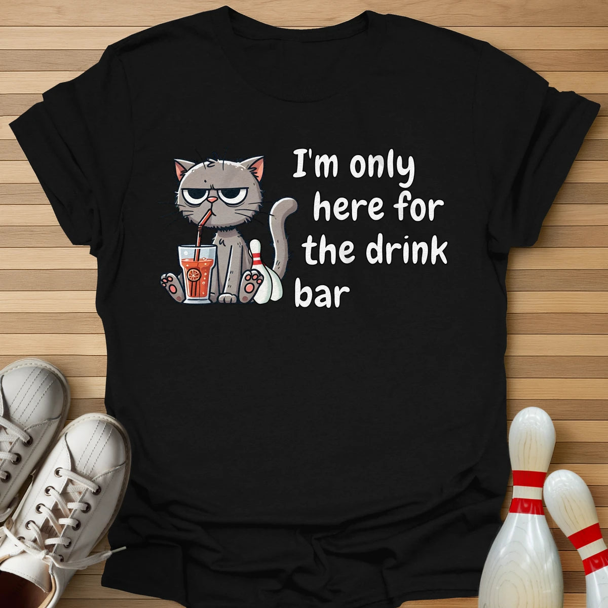 Drink Bar Cat T-Shirt