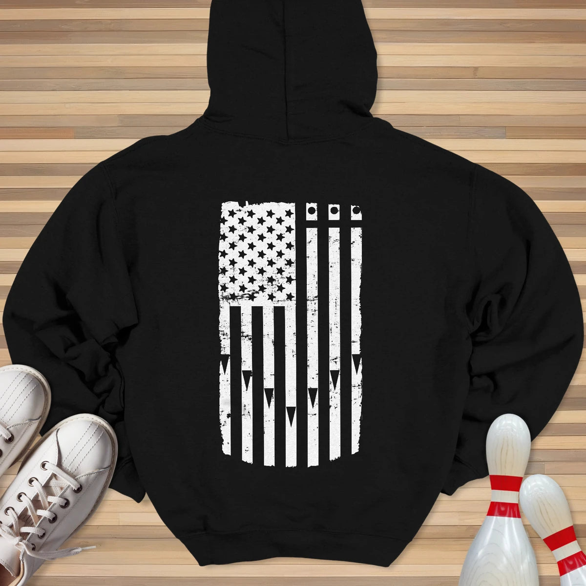 Lane Flag White Hoodie