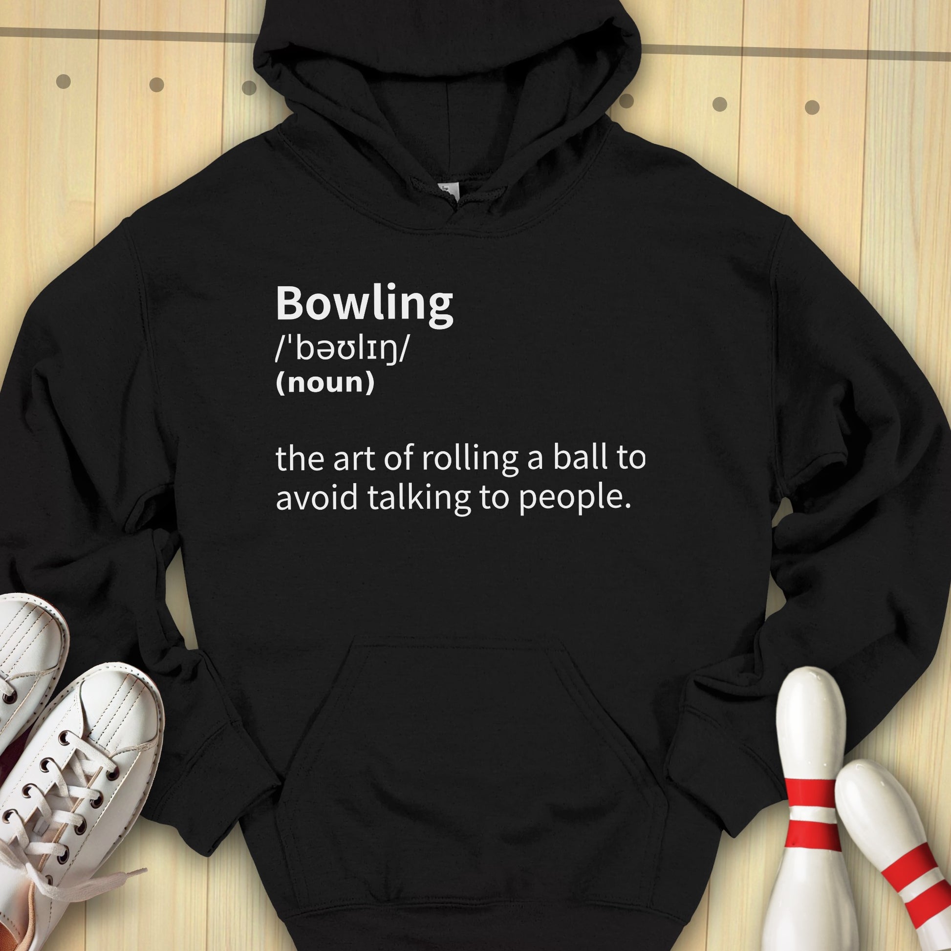 Bowling Definition Hooded Sweatshirt