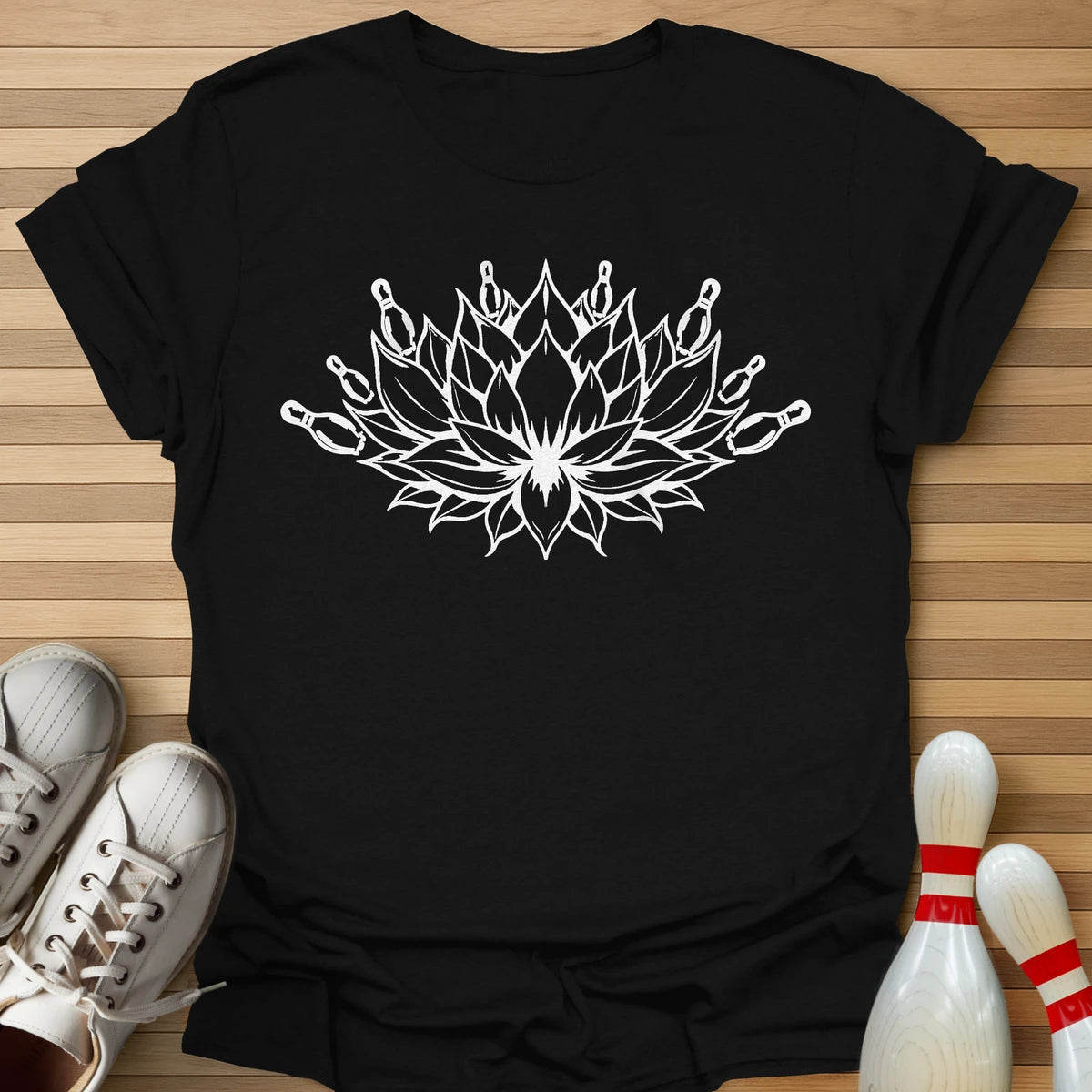 Bowling Mandala Lotus T-Shirt